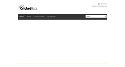 Desktop Screenshot of cricketbats.com